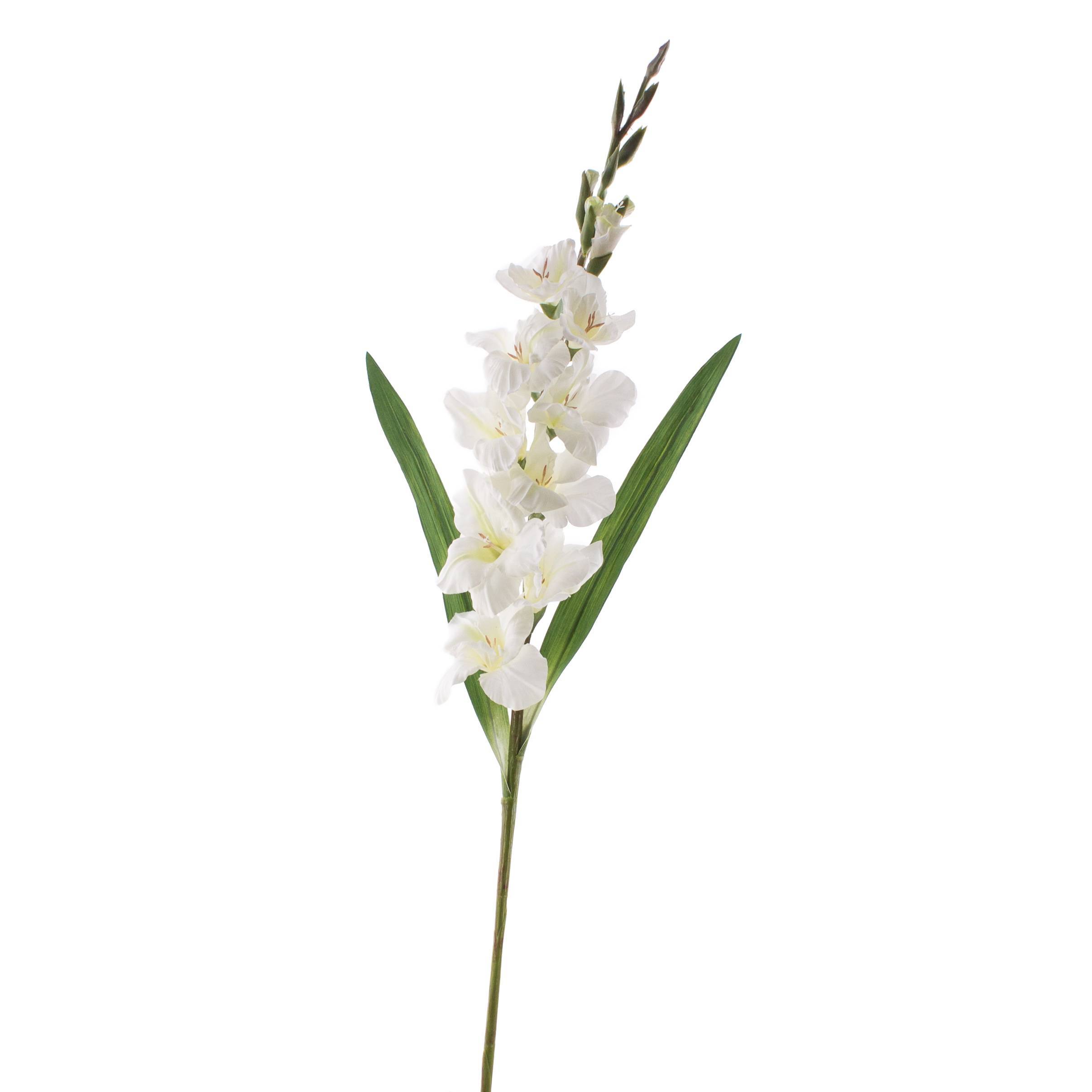 Kunstblume creme-weiß LILIANA 100cm Gladiole