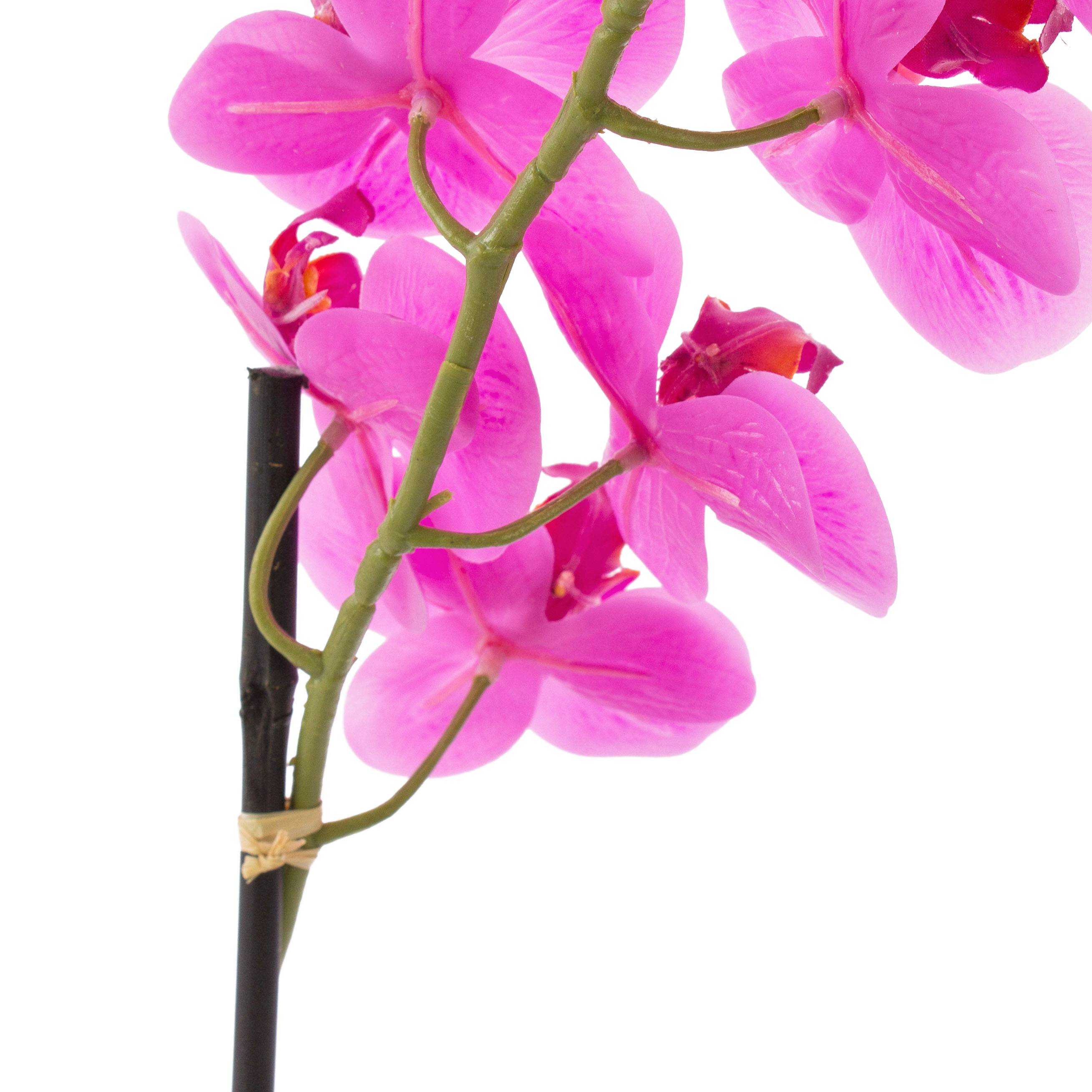 EMILIA, 50cm Phalaenopsis pink, Kunstorchidee