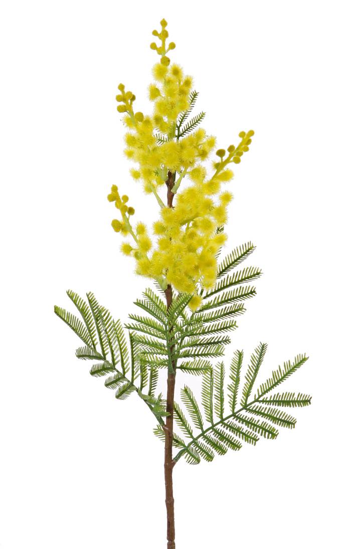 Zweig 60cm Mimosen MENSON, gelb, Künstlicher