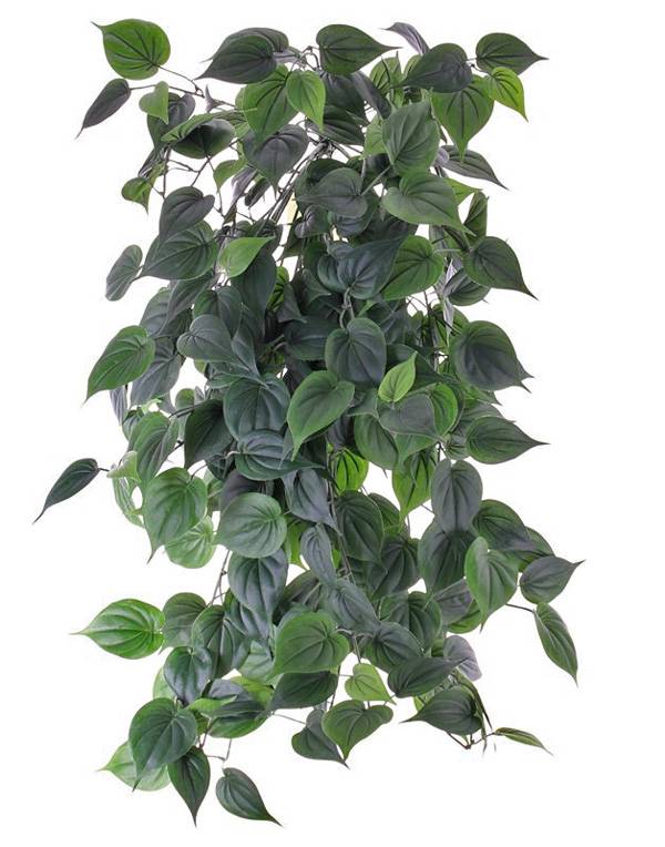 Kunst Philodendron brennbar, BRAD, Hänger 80cm schwer