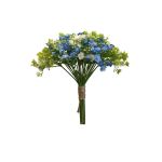 Künstlicher Schleierkraut Bund LITAGO, grün-blau-creme, 23cm