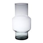 Glas Blumen Vase FORTUNATO, recycelt, klar, 35cm, Ø19cm