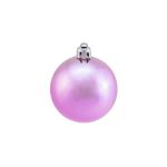 Christbaum Kugel MELANIA, 6 Stück, metallic-rosa, Ø6cm