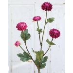 Kunst Chrysantheme RYON, dunkelviolett, 70cm, Ø3-5cm