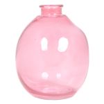 Flasche EDURNE, Glas, rosa-transparent, 12cm, Ø10cm