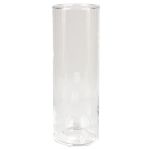 Blumen Vase SANYA OCEAN, Glas, Zylinder, klar, 25cm, Ø10cm