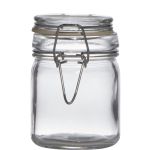 Marmeladenglas POPPY mit Drahtbügel, klar, 9cm, Ø6,5cm