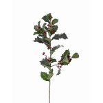 Künstlicher Ilexzweig TIBAR mit Beeren, grün, 75cm