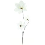 Kunst Zweig Magnolie MAZANA, creme, 80cm