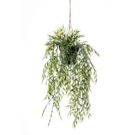 Kunst Bambus Blumenampel ANDRES, grün, 50cm kaufen im artplants Online-Shop