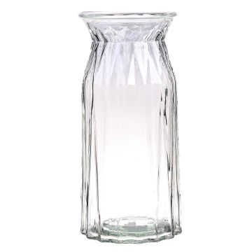 Glas Blumenvase RUBIE, klar, 24cm, Ø11,5cm