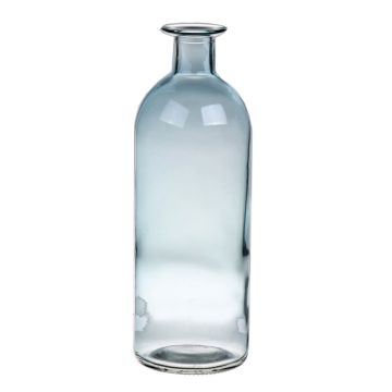 Glas Flasche Vase ARANCHA, hellblau-klar, 20,3cm, Ø7cm