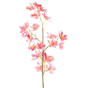 Kunstzweig Odontoglossum Orchidee BELANIA, rosa-gelb, 75cm