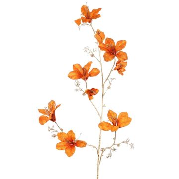 Samt Bauhinia Zweig GAZERA, orange-gold, 115cm