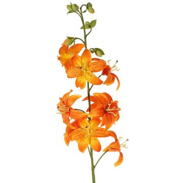 Künstliche Blume Lilie LABRICKA, orange-gelb, 100cm, Ø9cm