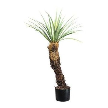 Plastik Palme Yucca CLATA, grau-grün, 95cm