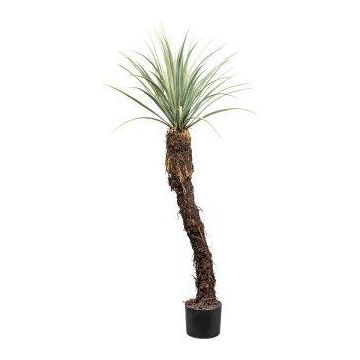 Plastik Palme Yucca CLATA, grau-grün, 120cm