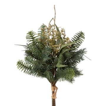 Deko Bund Eukalyptus Tanne RAVOL mit Beeren, grün-gold, 45cm