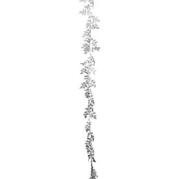 Kunstgirlande Smilax ROVIER, metallic-silber, 165cm