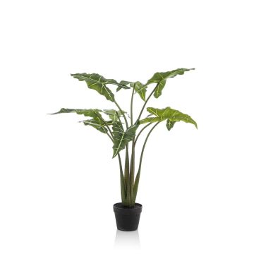 Kunstpflanze Alocasia Sanderiana MUNAY im Dekotopf, grün, 120cm