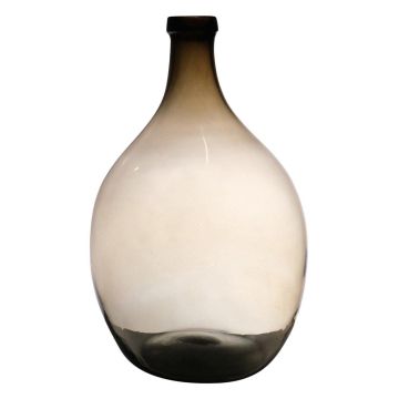 Glas Ballonflasche OMAIA, recycelt, orange-braun-klar, 43cm, Ø29cm