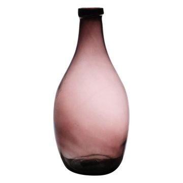 Glas Ballonflasche OMAIA, recycelt, violett-klar, 37cm, Ø19cm