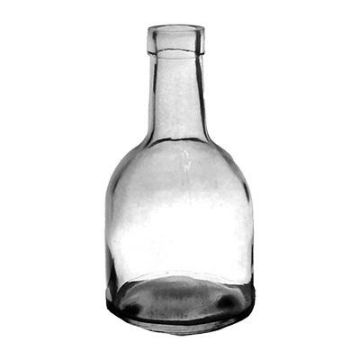 Glas Dekoflasche URSOLA, klar, 16cm, Ø8cm