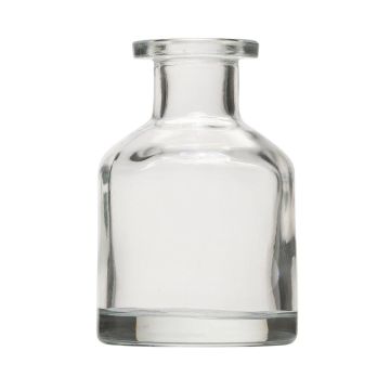 Flasche COLUMBANO aus Glas, klar, 10cm, Ø6,8cm