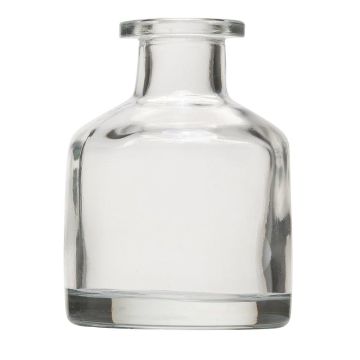 Flasche COLUMBANO aus Glas, klar, 11,2cm, Ø8cm