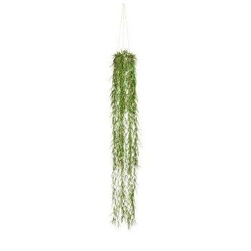 Kunst Rhipsalis Blumenampel SNOLTA im Dekotopf, grün, 120cm