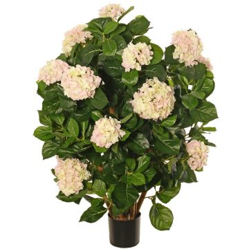 Kunst Hortensie PINDO, rosa-creme, 95cm