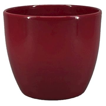 Topf für Pflanzen Keramik TEHERAN BASAR, weinrot, 12cm, Ø13,5cm