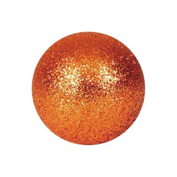 Christbaum Kugel FABIANA, 48 Stück, Glitzer, kupfer, Ø3,5cm