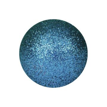 Christbaum Kugel FABIANA, 48 Stück, Glitzer, blau, Ø3,5cm