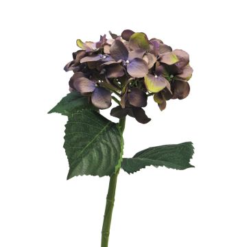 Künstliche Blume Hortensie FUXIANG, violett-grün, 50cm