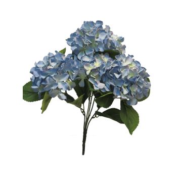 Künstliche Blume Hortensie LINJIA auf Steckstab, blau, 45cm