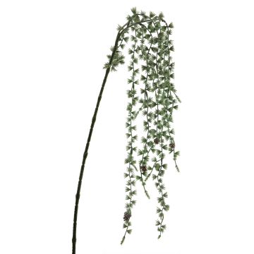 Deko Zweig Lärche NANZIA, gefroren, mit Zapfen, grün, 110cm