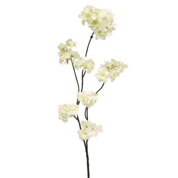 Kunstzweig Pflaume OUNALI mit Blüten, weiß, 85cm