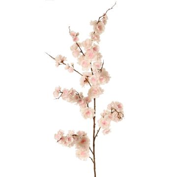 Dekozweig Japanische Zierkirsche ZORYA mit Blüten, rosa-creme, 125cm