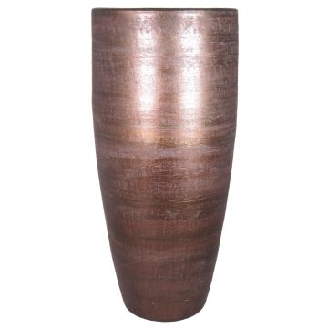 Bodenvase THORAN mit Maserung, Keramik, kupfer, 90cm, Ø37cm