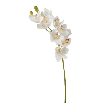 Künstlicher Zweig Cymbidium Orchidee LANAKILA, weiß, 75cm