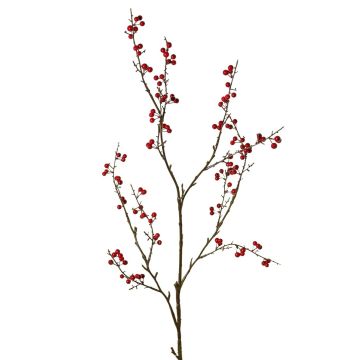 Kunst Scheinbeeren Zweig SYLTAN mit Beeren, rot, 120cm