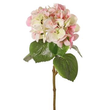 Kunststoff Hortensie CHIDORI, creme-pink, 60cm, Ø20cm