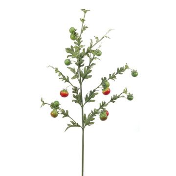 Kunst Kirschtomaten Zweig QUANITTA, rot-grün, 80cm