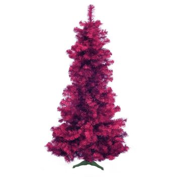 Künstlicher Tannenbaum CHRISTOBAL, metallic-violett, 210cm, Ø80cm
