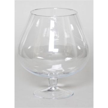 XXL Cognacschwenker VITOS auf Fuß, Glas, transparent, 25cm, Ø20cm