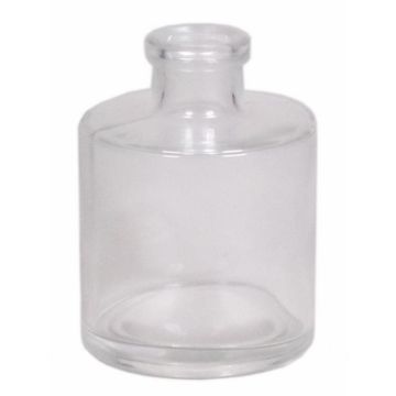 Deko Flasche ORINOCO, Glas, transparent, 8,8cm, Ø6,7cm