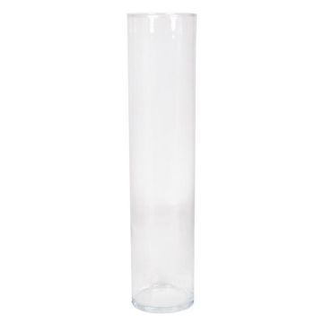 Blumen Vase SANYA OCEAN, Glas, Zylinder, klar, 40cm, Ø9cm