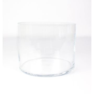 Windlicht Glaszylinder SANSA EARTH, transparent, 15cm, Ø18,5cm