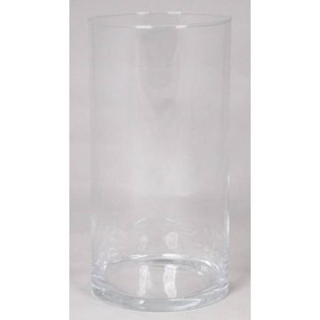 Vase aus Glas SANYA OCEAN, Zylinder, transparent, 30cm, Ø15cm